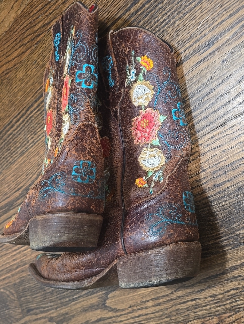Macie Bean Little Girls' Size 2 Honey Bunch Western Boots - Pointed Toe - Picture 10 of 11